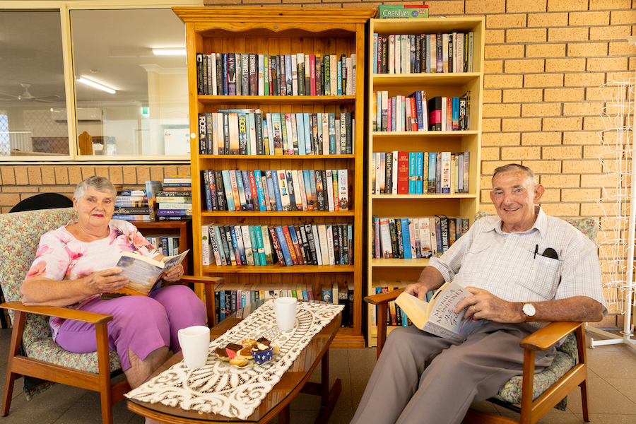 Enjoy reading books from our library facility at Merton Living.